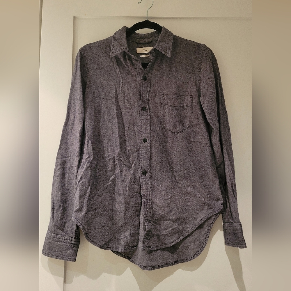 TNA Gray Casual Button-Down Shirt